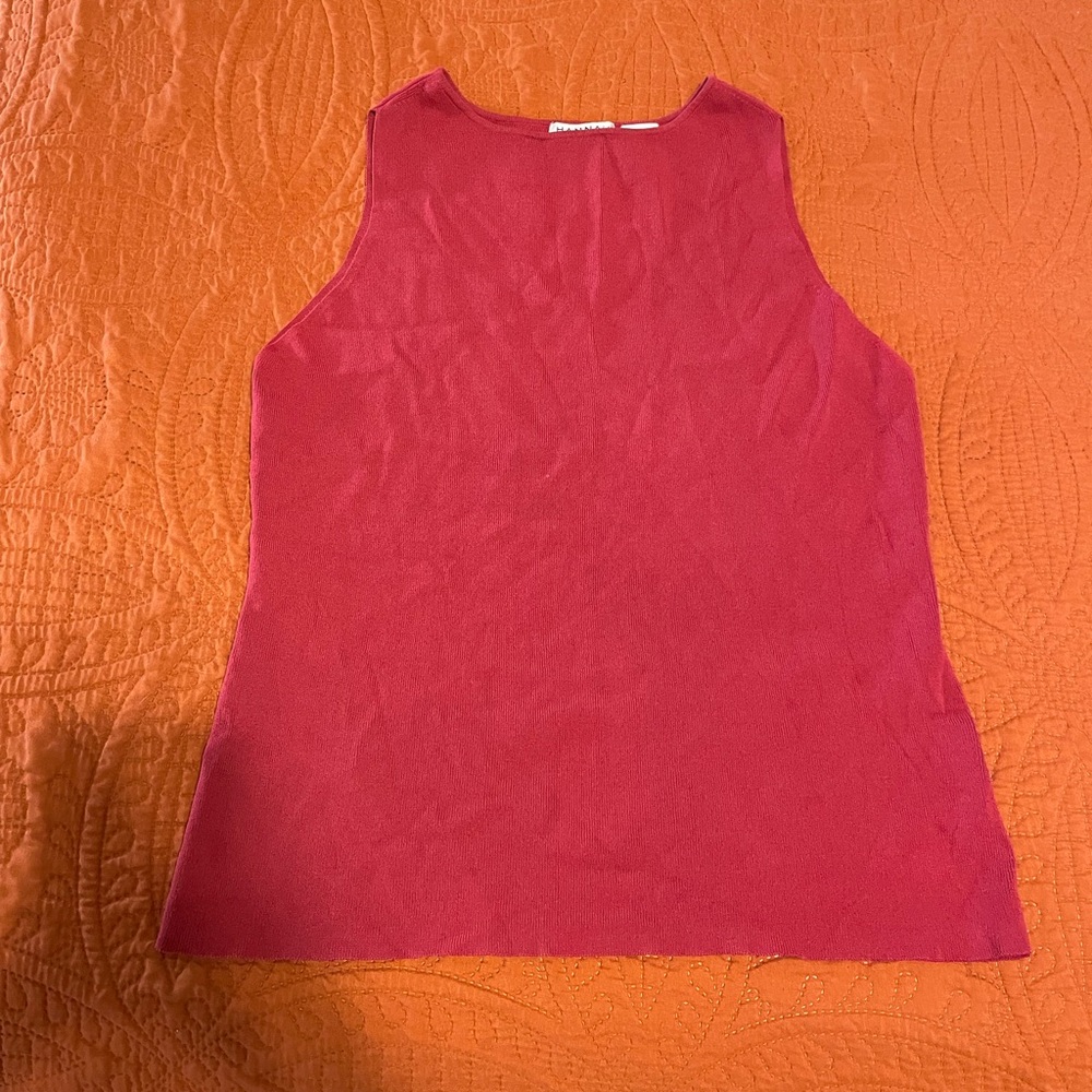 Cranberry High Neck Tank Top